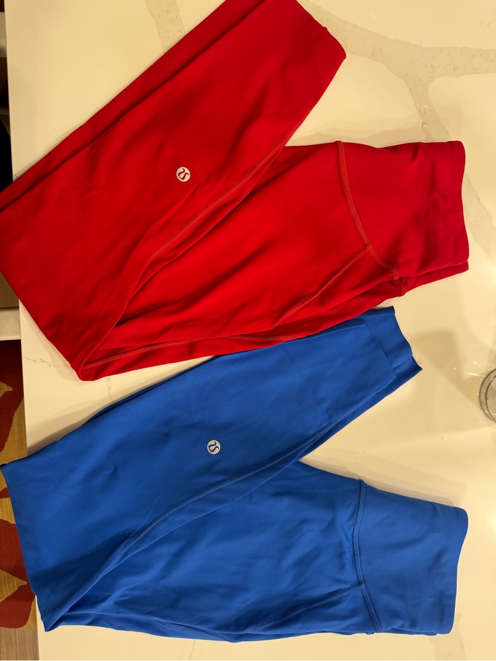 lululemon athletica Leggings in Red and Blue